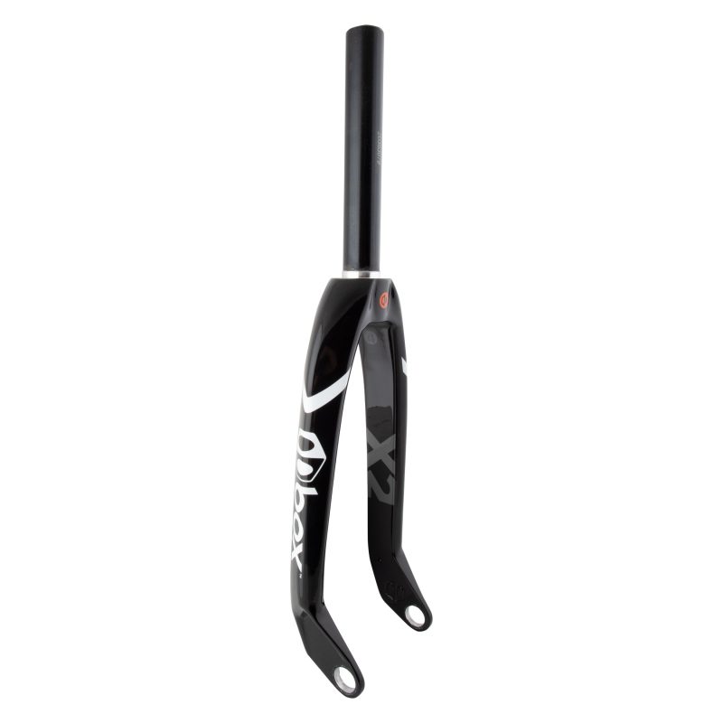 Box Components X2 Pro Carbon Fork - One 1-1/8in 20inx20mmTA Blades Cr-Mo Steerer Black
