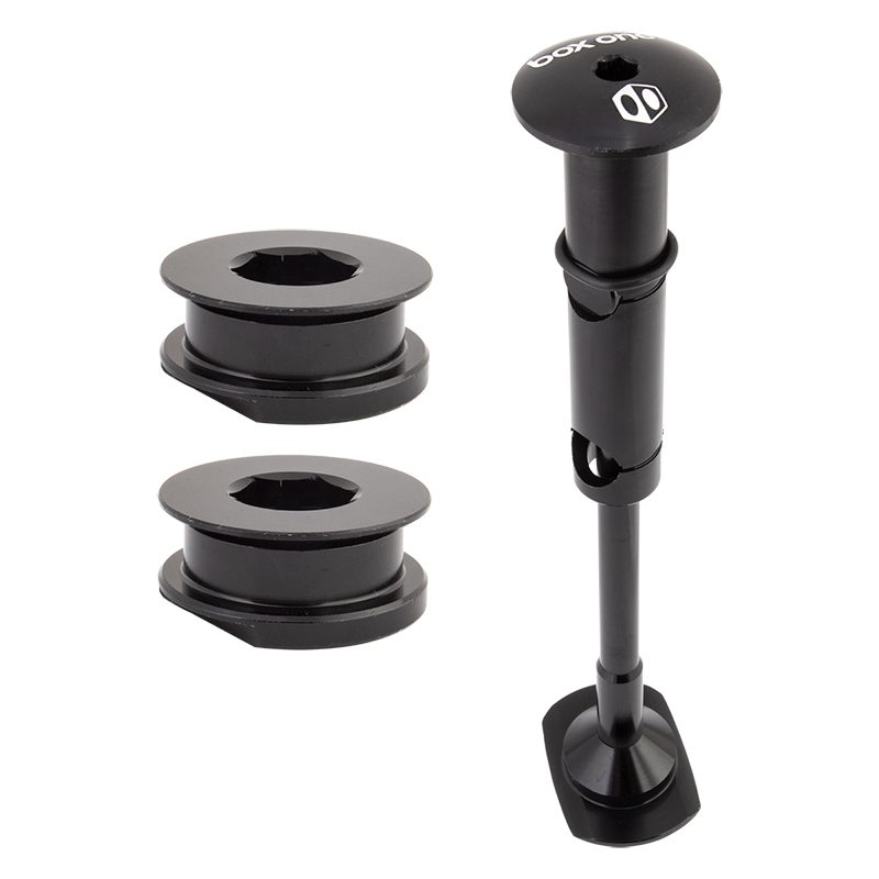 Box Components X5 Pro Carbon Fork - One 1.5to1-1/8in 20inx20mmTA Blades Alloy Steerer Black