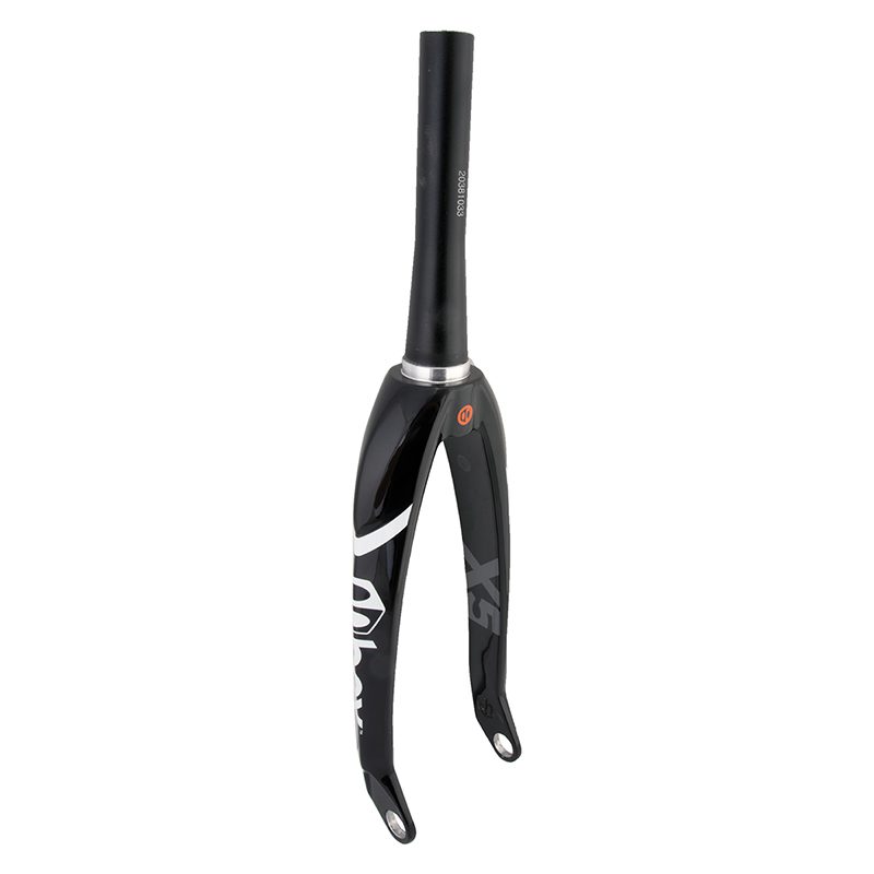 Box Components X5 Pro Carbon Fork - One 1.5to1-1/8in 20inx20mmTA Blades Alloy Steerer Black