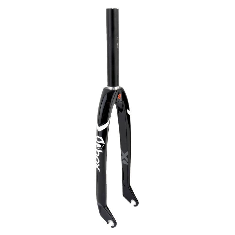 Box Components XL Pro Lite Carbon Fork - One 1-1/8in 24inx10mm Blades Alloy Steerer Black