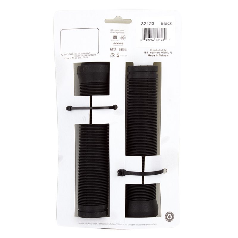 Black Ops Flangeless Circle Bar Grips - 145mm Black
