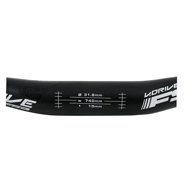 FSA V-Drive Low Rise Bar - Hbar V-Drive Mtn Riser 31.8x15x740 Black (J)