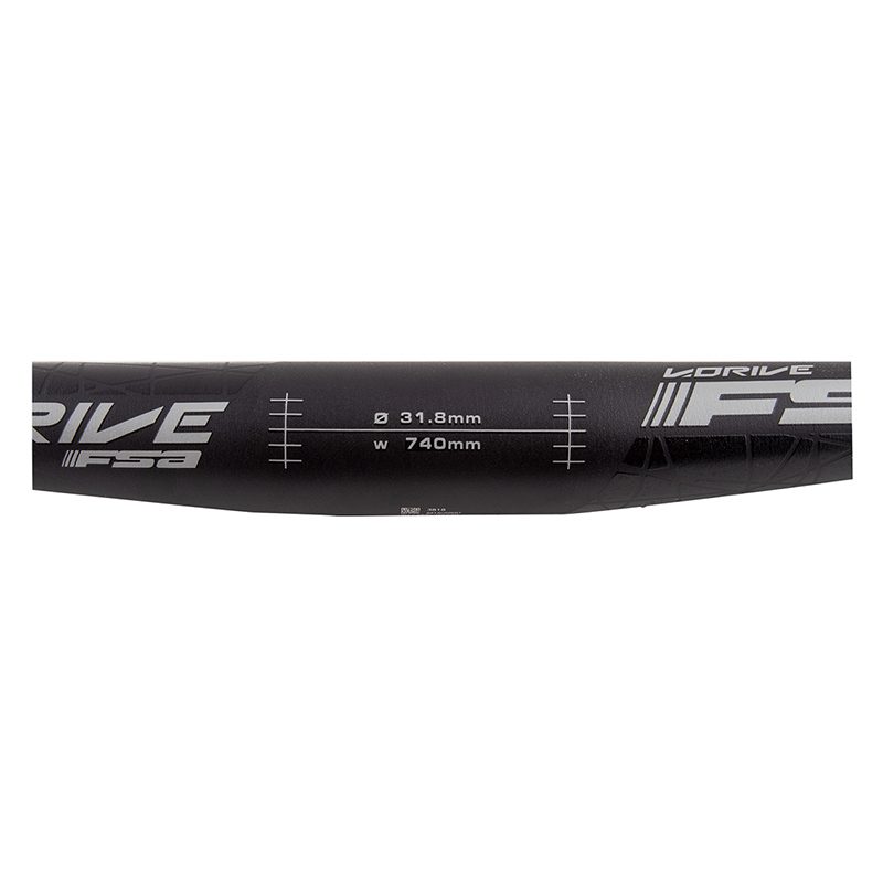 FSA V-Drive Flat Bar - Hbar V-Drive Mtn 31.8x740mm Black (J)