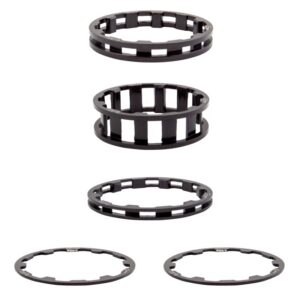 Box Components Zero Stem Spacers Headset - Head Part Spacer Kit 1-1/8 5pcBK