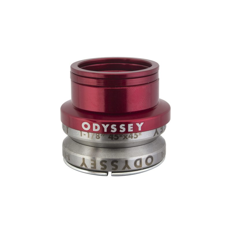 Odyssey Integrated Pro BMX Headset - Int MX 1-1/8 CMPY45d Red