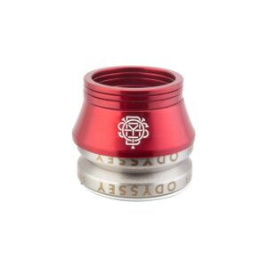 Odyssey Integrated BMX Headset - Int MX 1-1/8 w/CONICAL Spacer Red