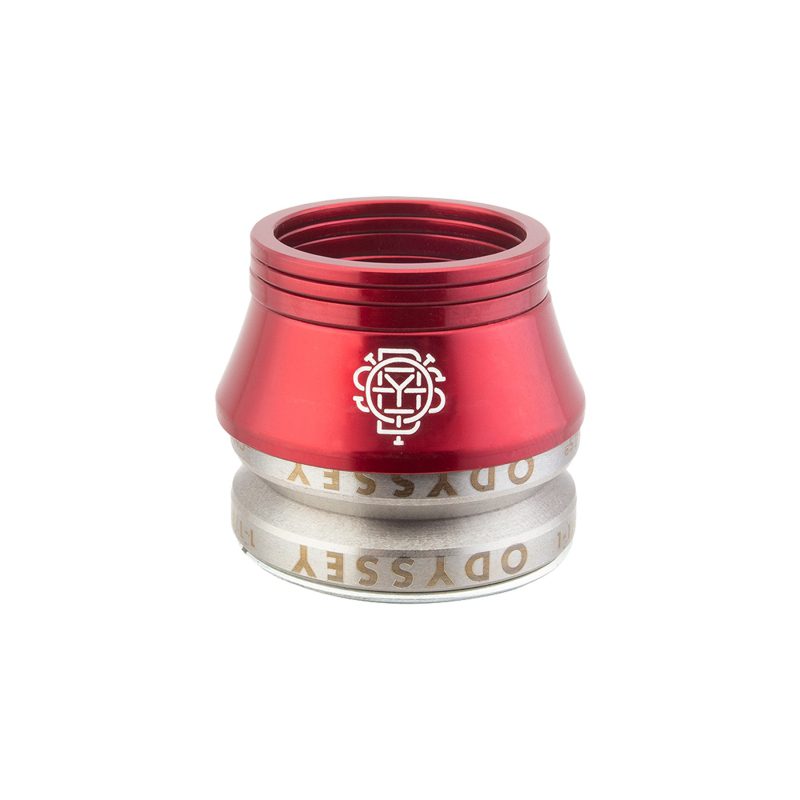 Odyssey Integrated BMX Headset - Int MX 1-1/8 w/CONICAL Spacer Red