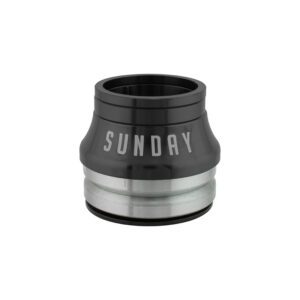 Sunday Integrated High BMX Headset - Int 15mm MX 1-1/8 CMPY45d Black w/CONICAL Spacer