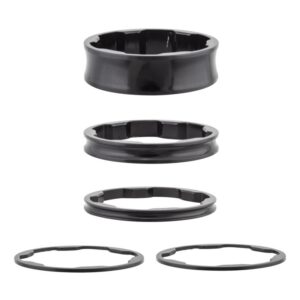 Box Components Box Two Stem Spacers Headset - Head Part Spacer Kit 1-1/8 5pc Black