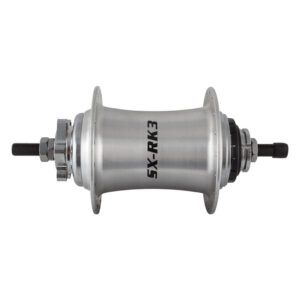 Sturmey Archer SXRK3 3sp Hub Kit - Rear S/A 36 6B Silver w/TRIM KIT/TWIST-SHIFTER TSS33/CABLE 170/215mm Non-Rotary