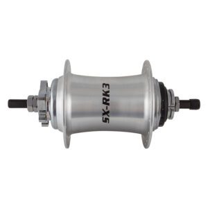 Sturmey Archer SXRK3 3sp Hub Kit - Rear S/A 36 6B Silver w/TRIM KIT/THUMB-SHIFTER SLS30-T/CABLE 170/215mm Non-Rotary