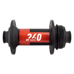 DT Swiss 240 Road Hub - Front Red 28x100x12mmTA Exp CL Black