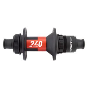 DT Swiss 240 Road Hub - Rear Red 24x142x12mmTA Xdr Ratchet Exp CL Black (L)