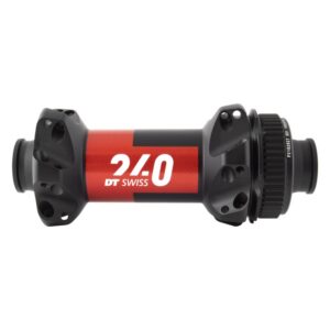 DT Swiss 240 Road Hub - Front Straight Pull Red 24x100x12mmTA Exp CL Black