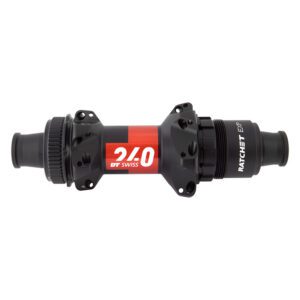 DT Swiss 240 Road Hub - Rear Straight Pull Red 24x142x12mmTA Xdr Ratchet Exp CL Black (L)