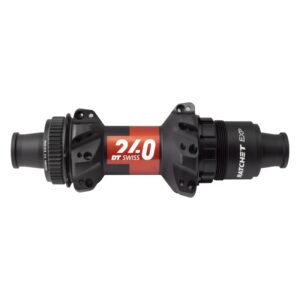 DT Swiss 240 Road Hub - Rear Straight Pull Red 28x142x12mmTA Xdr Ratchet Exp CL Black (L)