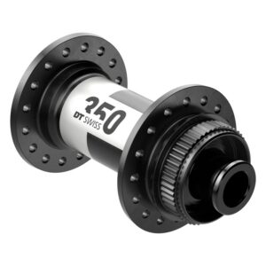 DT Swiss 350 Road Hub - Front Red 28x100x12TA CL Black (N)