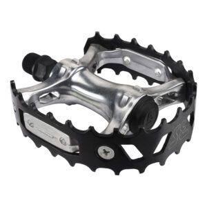 SE Bikes Bear Trap Pedals - 9/16 Silver/Black