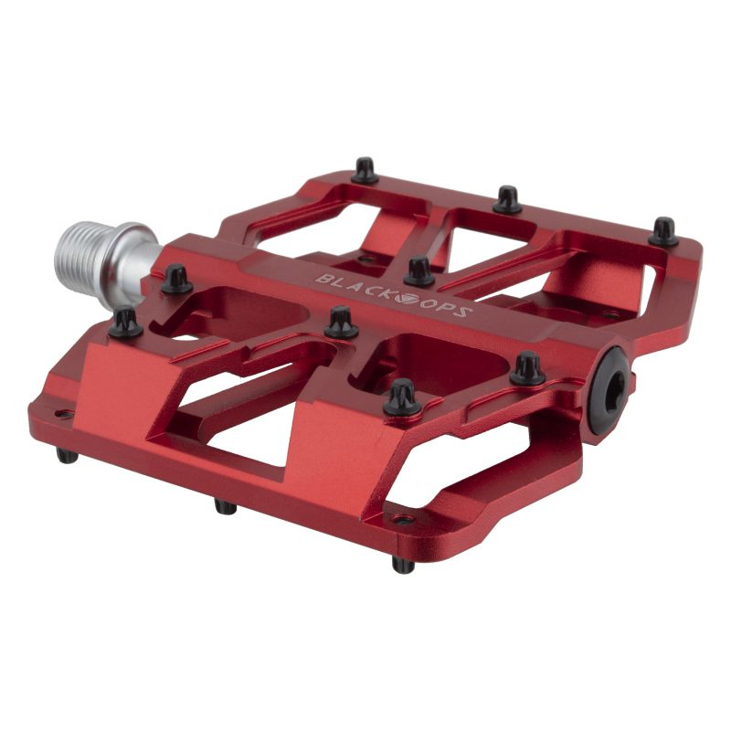 Black Ops Trail Rat Pedals - Alloy 9/16 Red