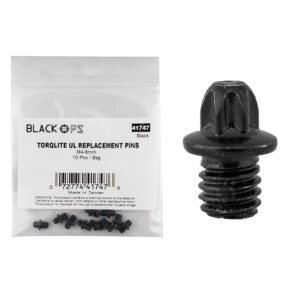 Black Ops TorqLite UL Pedals - M4-8 Rep Pins Black BGof10