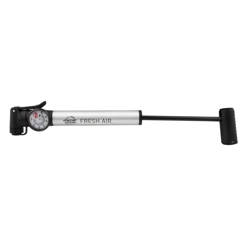 Planet Bike Fresh Air Mini w/Gauge - w/GAUGE Silver/Black