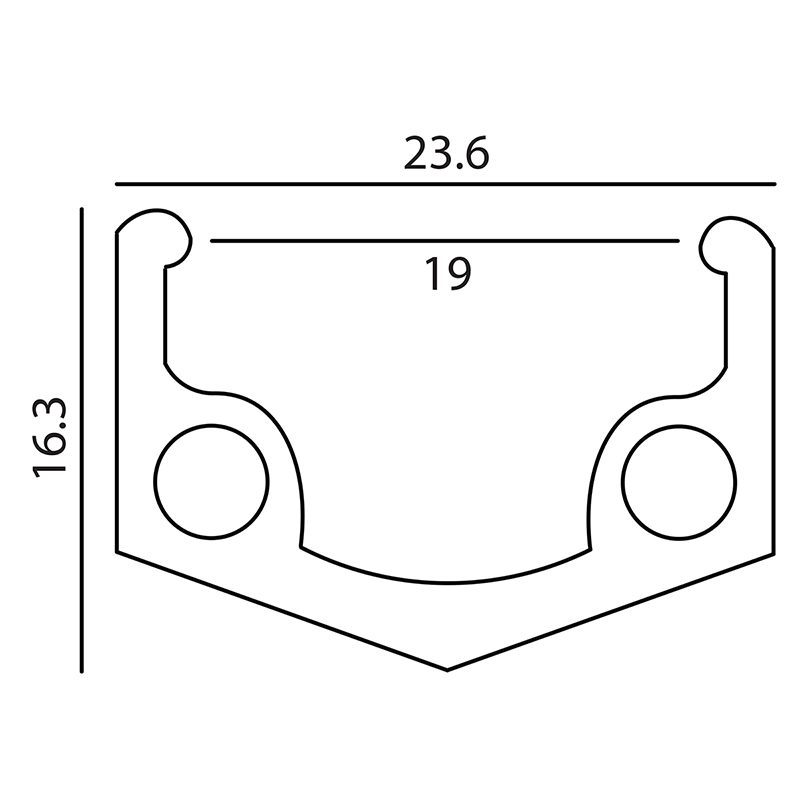 Weinmann 519 Rim - 26 559x19 36 BK/MSW
