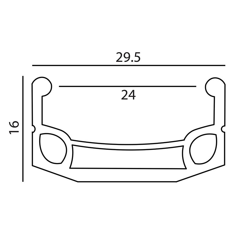Weinmann DM30 Rim - 26 559x24 36x12g BK/MSW