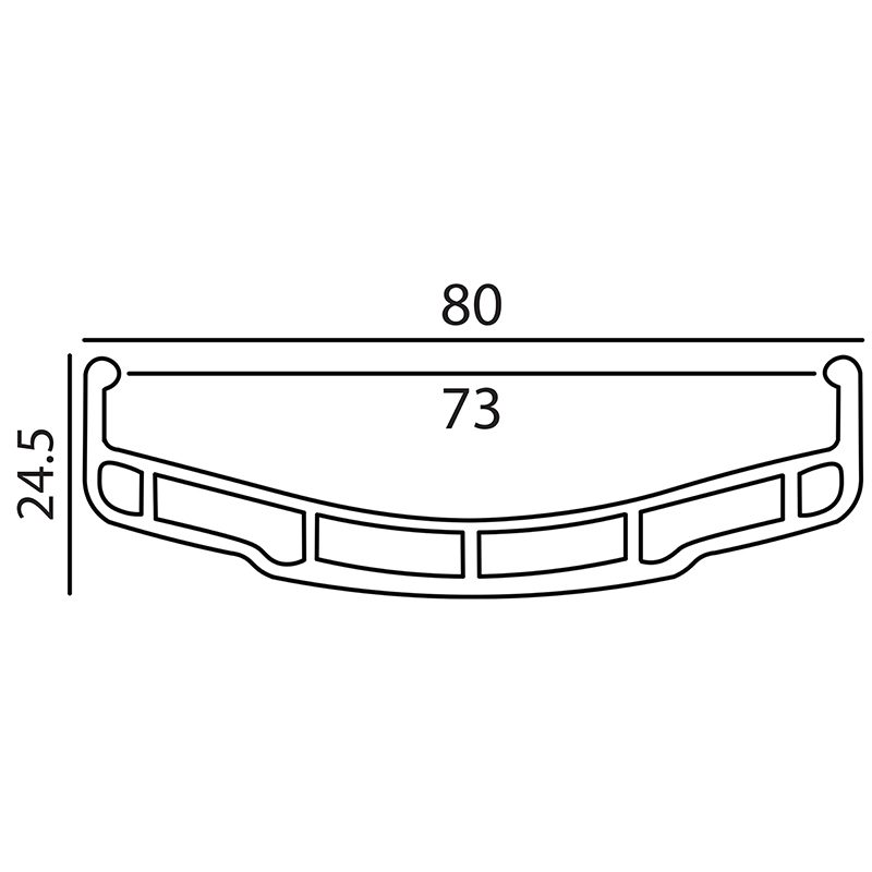 Origin8 DAT-PRO-80 Rim - 26 559x73 DAT-PRO-80 36 BK/NMSW PV