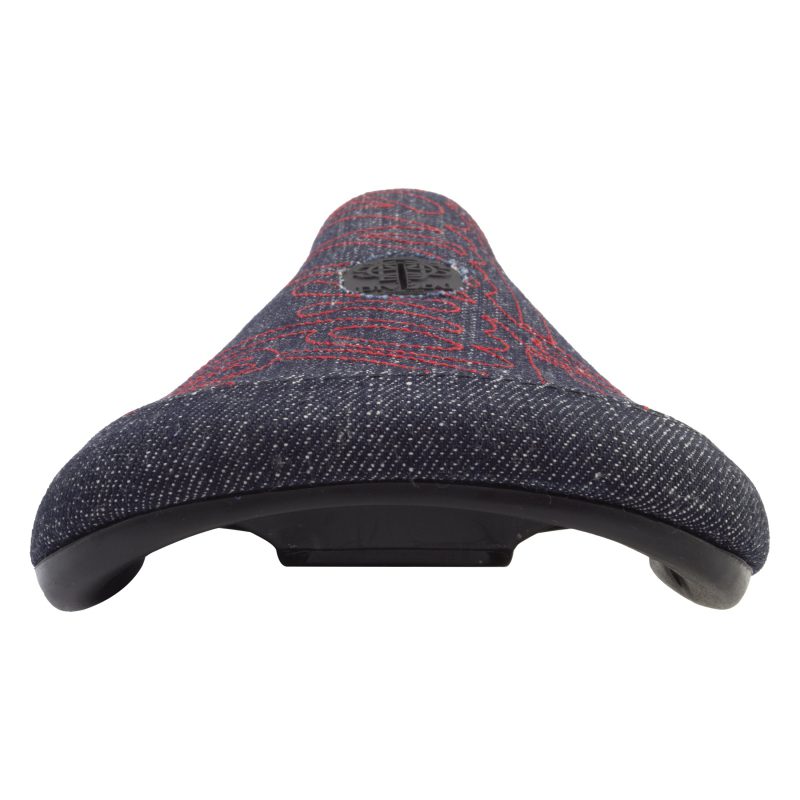 Odyssey Big-Stitch Slim Saddle - MX Pivotal DENIM-w/RED