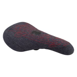 Odyssey Big-Stitch Slim Saddle - MX Pivotal DENIM-w/RED