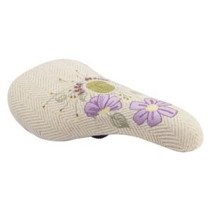 Odyssey x Bloom Slim Saddle - MX Pivotal BMX V2 Slimcream Corduroy w/FLOWERS