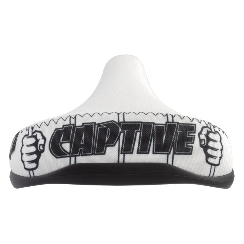 SE Bikes Captive Prisioner Seat Saddle - White/Black