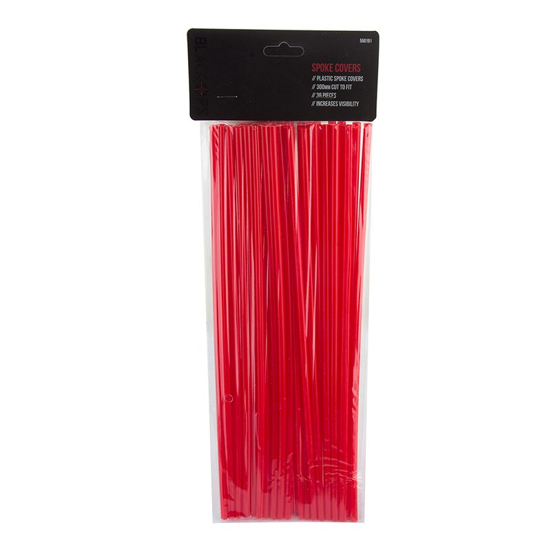 Black Ops Spoke Covers - 300mm Red 36pc