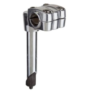 Black Ops 4 Bolt Alloy BMX Stem - 4-BOLT 5-1/2 Cromo 21.1mm Silver