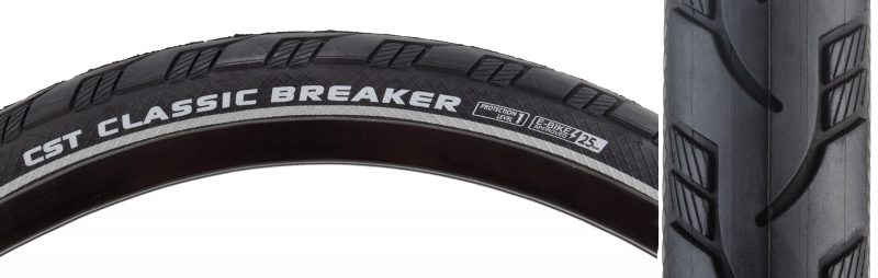 CST Premium Classic Breaker Tire - 26x1-3/8 Black/Black SC/APL Wire