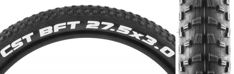 CST Premium BFT+ Tire - 27.5x3.0 Black/Black Wire SC