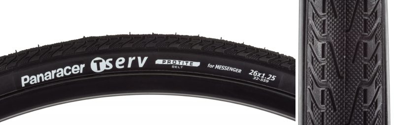 Panaracer T-Serv Tire - Tserv Protite 26x1.25 Folding Black/Black