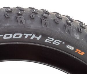 Arisun Sharktooth 152 Stud Tire - 26x4.0 Black FOLD/120 TR/152-STUD