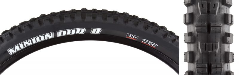 Maxxis Minion DHR II EXO/TR Tire - 26x2.4 Black FOLD/60 DC/EXO/TR/WT