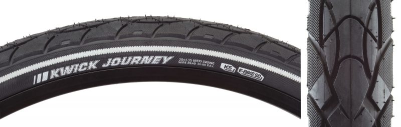 Kenda Kwick Journey Sport KS Tire - 20x1.35 BK/BK/REF SRC/KS Wire 80psi E50