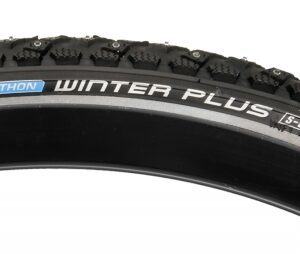 Schwalbe Marathon Winter Plus Performance Twin SmartGuard 200 Stud Tire - 26x1.75 Perf Sm-Guard BK/BK/REF 200-STUD-SNOW Wire