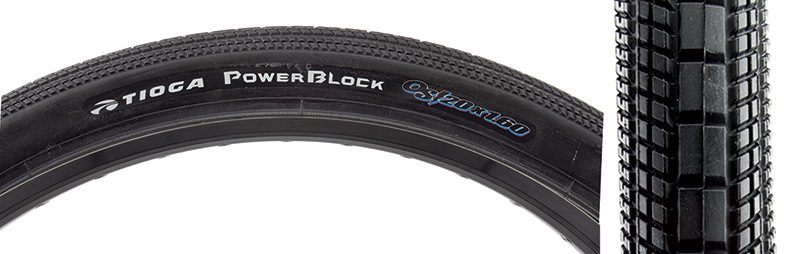 Tioga PowerBlock OS Tire - OS/20 20x1.6 Wire Black