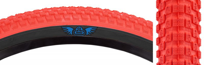 SE Bikes Cub Tire - 20x2.0 Red/Black WIRE/27/MPC