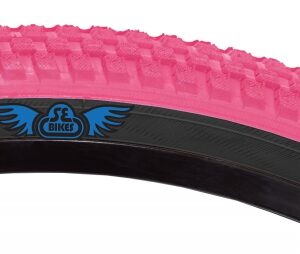 SE Bikes Cub Tire - 24x2.0 Pink/Black WIRE/27/MPC