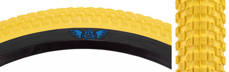 SE Bikes Cub Tire - 24x2.0 Yellow/Black WIRE/27/MPC