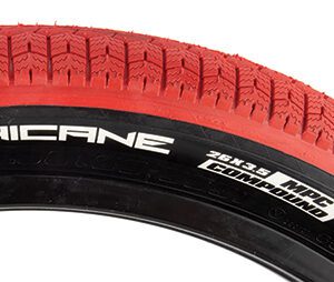 SE Bikes Chicane Tire - 26x3.5 Red/Black WIRE/72/MPC