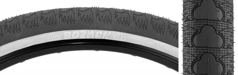 SE Bikes Bozack Tire - 26x2.4 Black/White WIRE/27/MPC