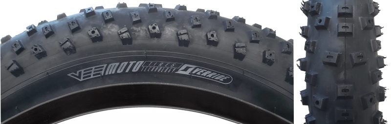 Vee Tire Co. Snowball Tire - 20x4.0 Black/Black WIRE/26 PERF/OVER Ride E50 MAX36PSI