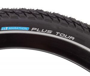 Schwalbe Marathon Plus Tour SmartGuard Tire - 26x2.0 Perf Sm-Guard BK/BK/REF Addix E50 Wire