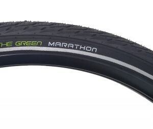 Schwalbe Green Marathon Tire - 27.5x1.65 Perf Twin Gn-Guard BK/BK/REF Addix Eco E25 Wire